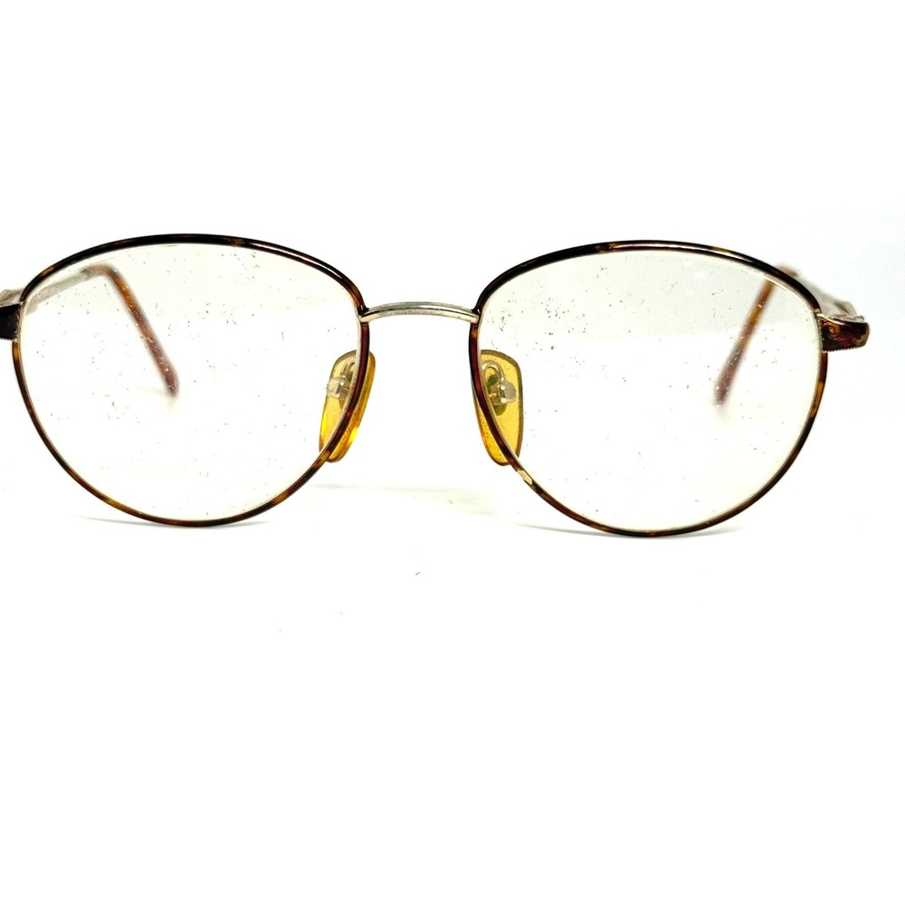 Christian Dior 2435 Vintage Round Tortoise Gold Eyeglass Frames 49-19-135